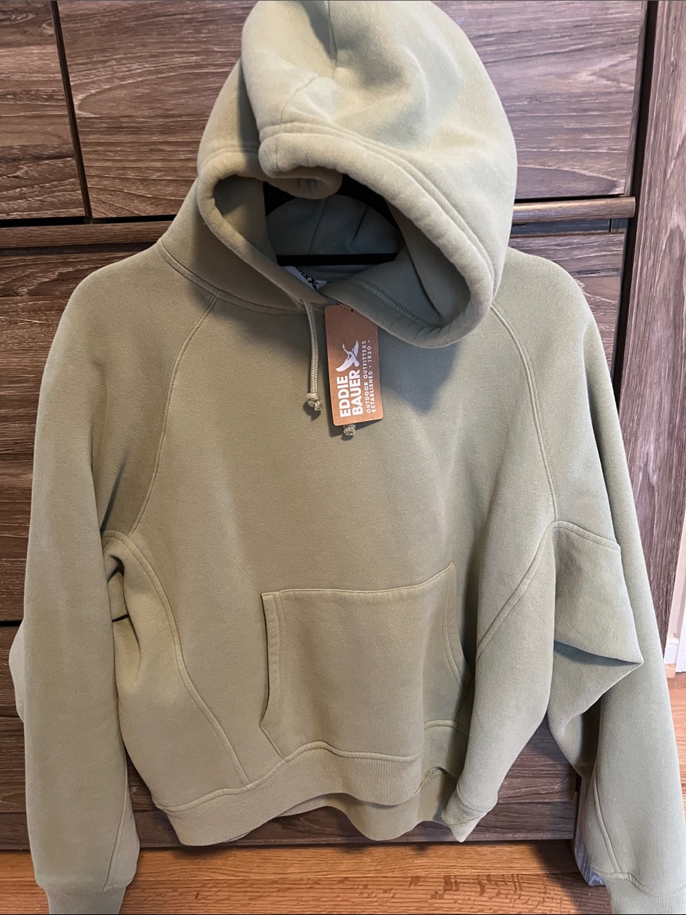 Eddie Bauer Olive Green Hoodie - Picture 2 of 4